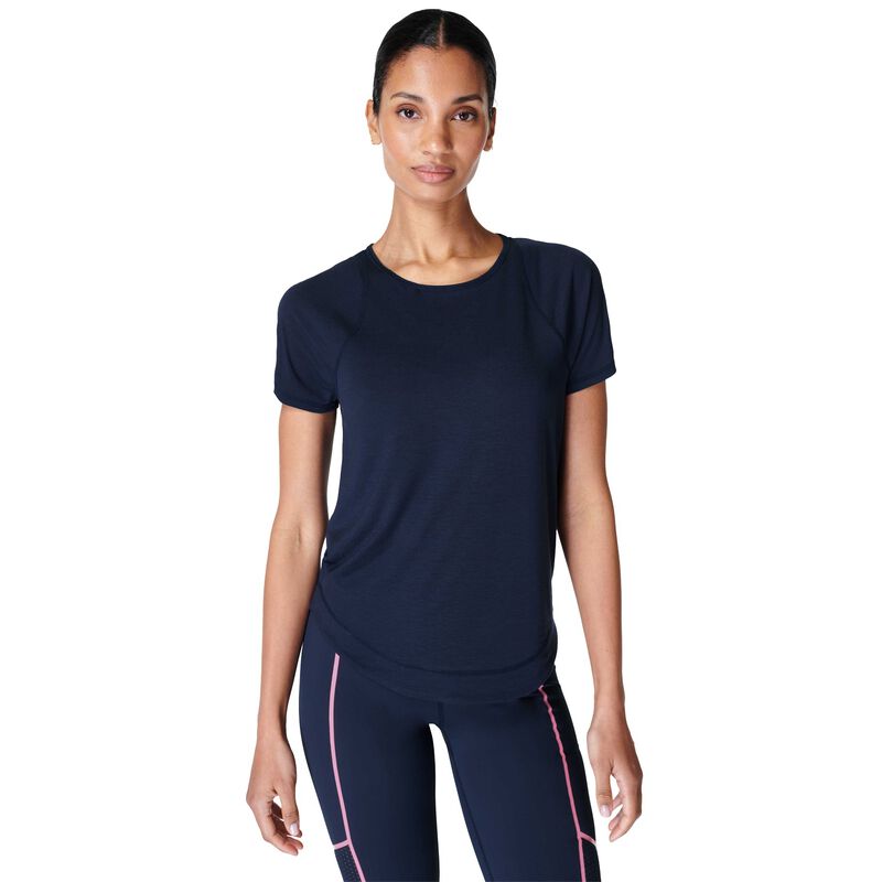 Sweaty Betty Breathe East T-Shirt Navy Blue image number 0